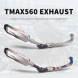 Motorcycles full exhaust muffler systemfor for tmax tmax560 2017-2023