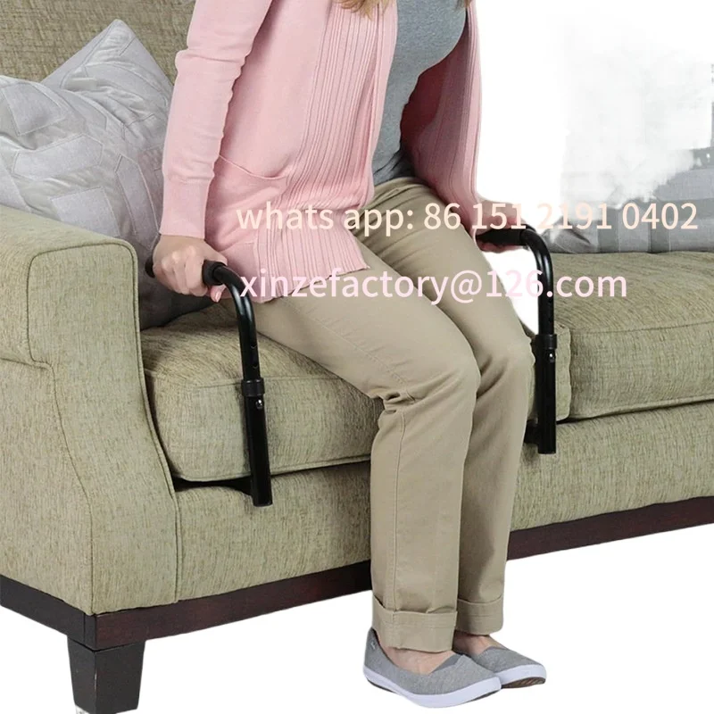 Picture 5: Customizable Alloy Disabled Support Handle  Adjustable Elderly Sofa Rail  Stable Standing Assist Handrail Couch Safety