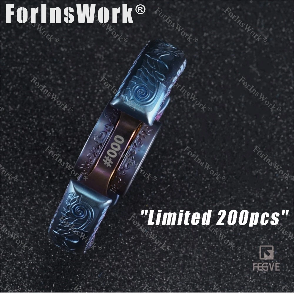 FEGVE Fire Phoenix Titanium Fidget Spinner 688 rodamiento año del gallo edición conmemorativa Fidgets juguetes mano Spinneur