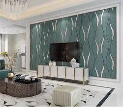 3D Wallpaper stripe wallpaper living room background wallpaper curve stripe TV background wallpaper decoration salon maison luxe
