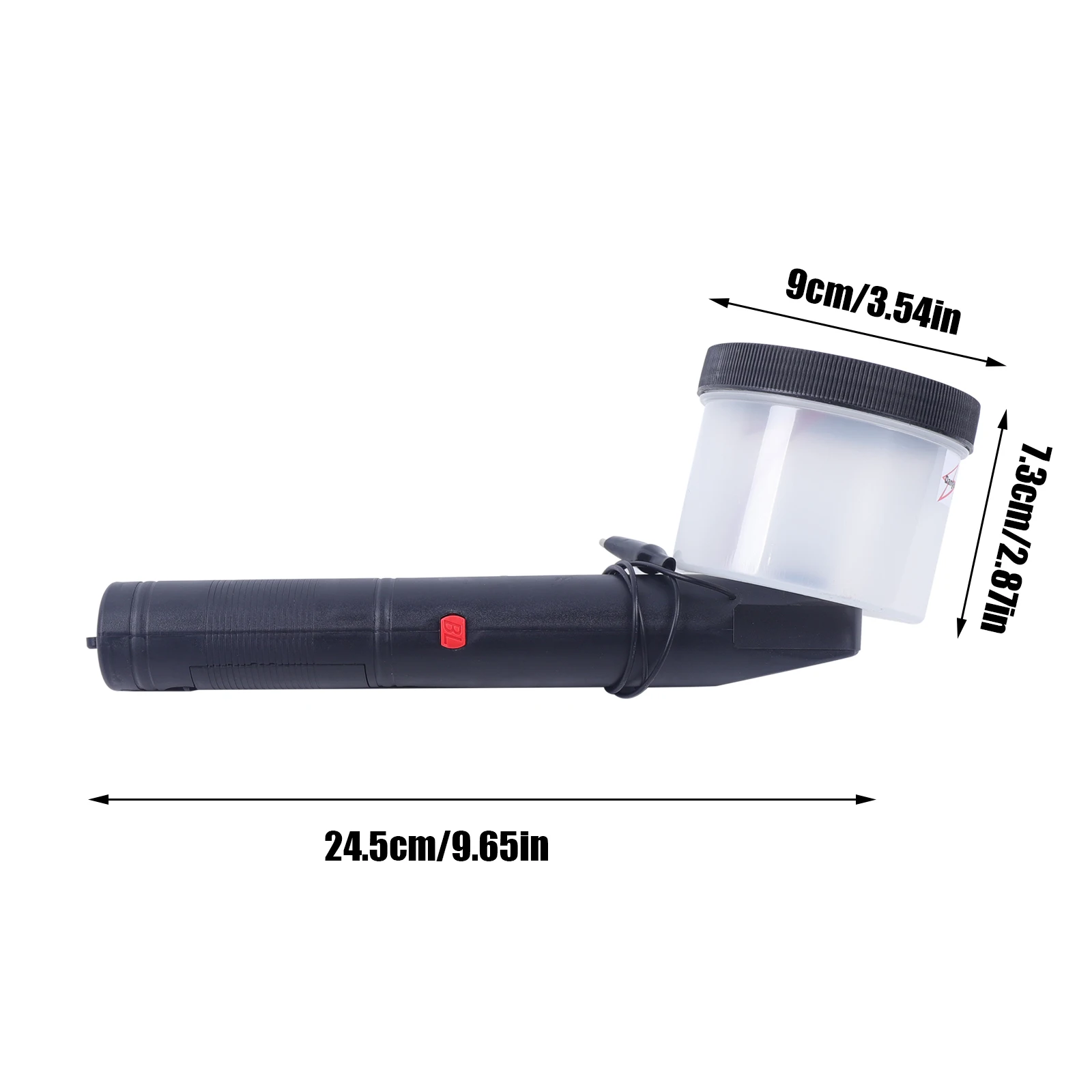 Portable Static Grass Applicator, Battery-Powered Flocking Machine with 2 Sieves for Model DIY Mini Terrain Making