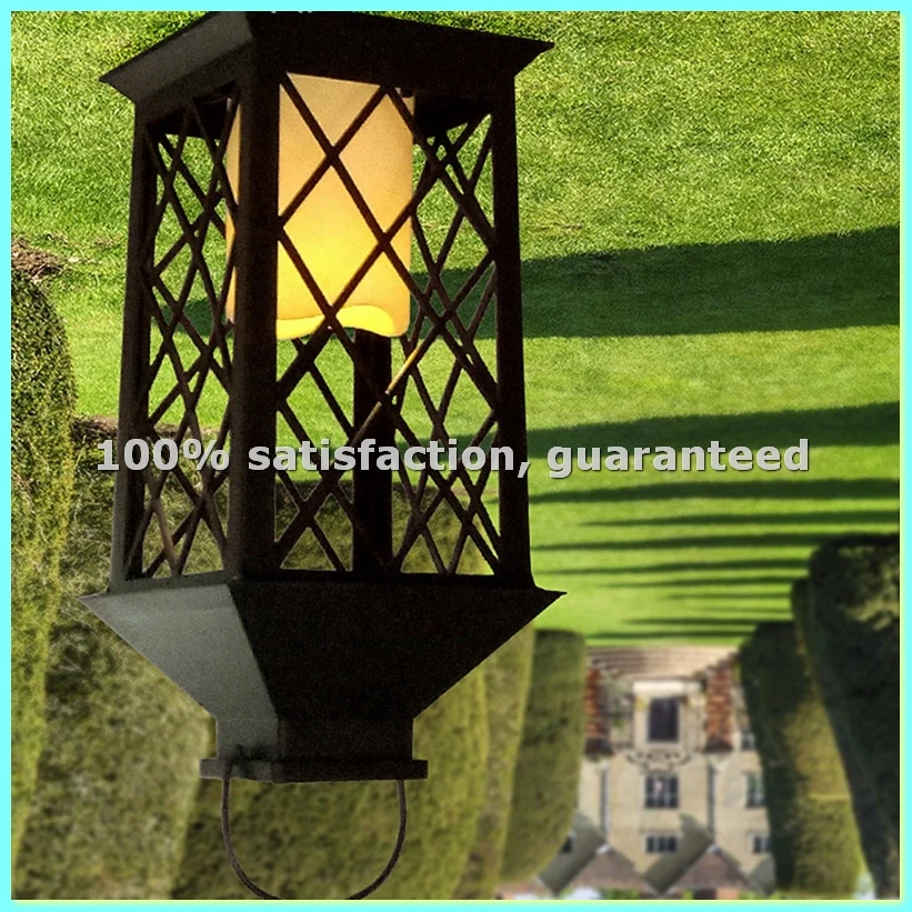 

Садовый солнечный фонарь-светильник LED для газона, ландшафтный подвесной атмосферный светильник-свеча, напольный уличный солнечный светильник для декора сада - ANKL