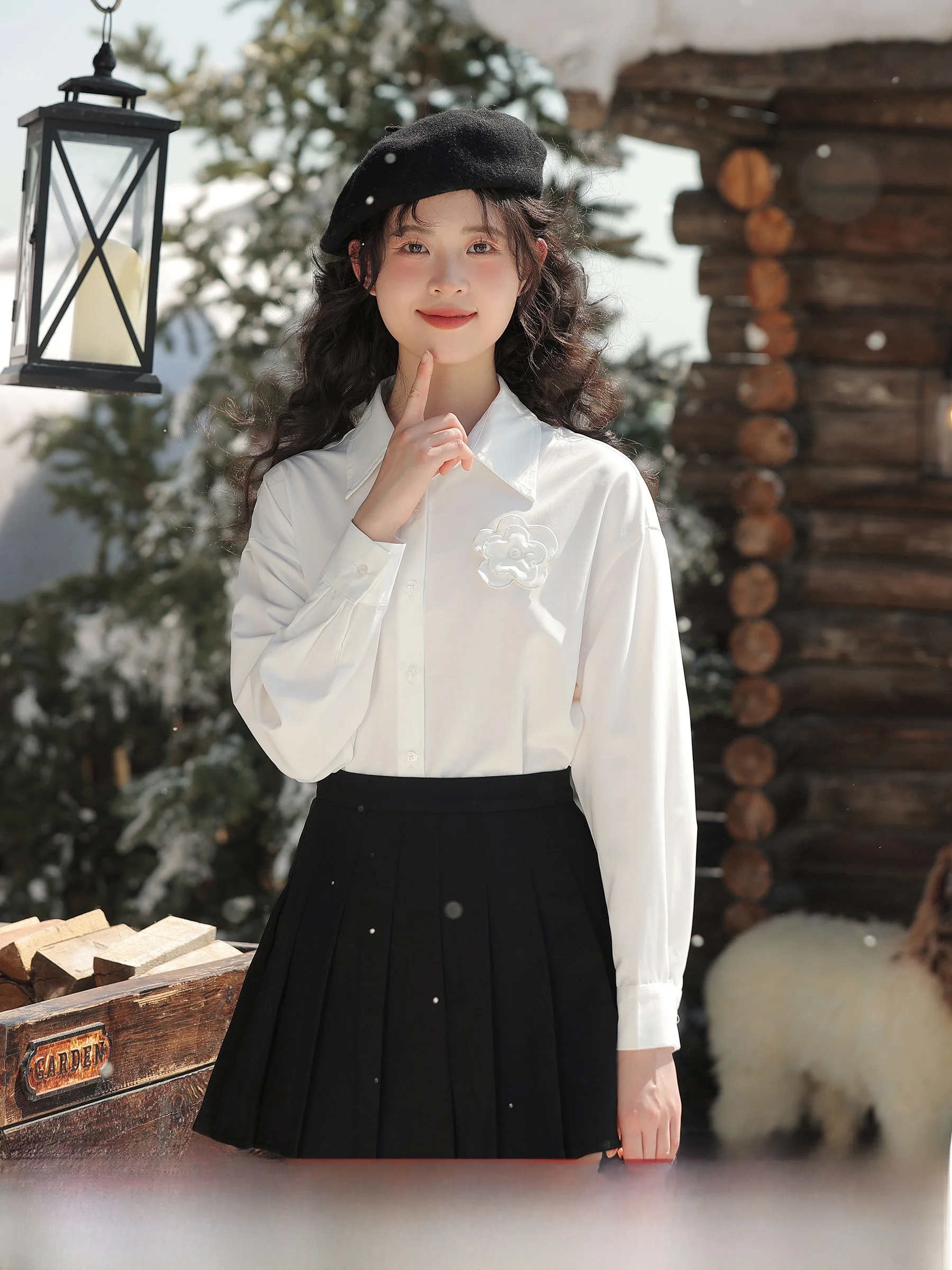 

High Waist A-Line Skirt Women's Autumn Winter Plaid School Sle Slimming ort Skirt Sweet Sle Polyester Fiber Long S...