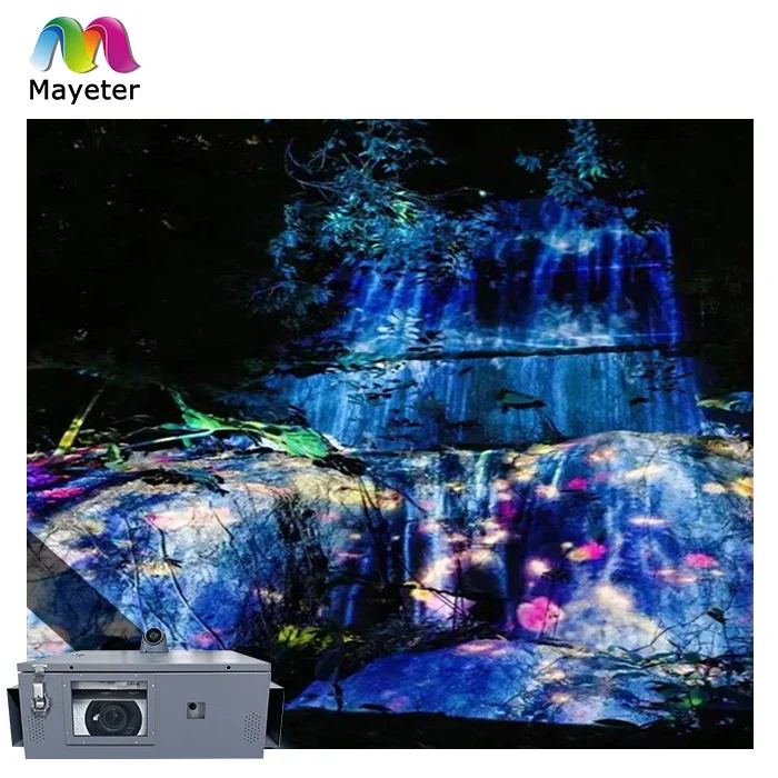 Large Holographic Outdoor Lighting Interactive Floor Projector 3D Mapping Projection with Software Outdoor 3D Projector