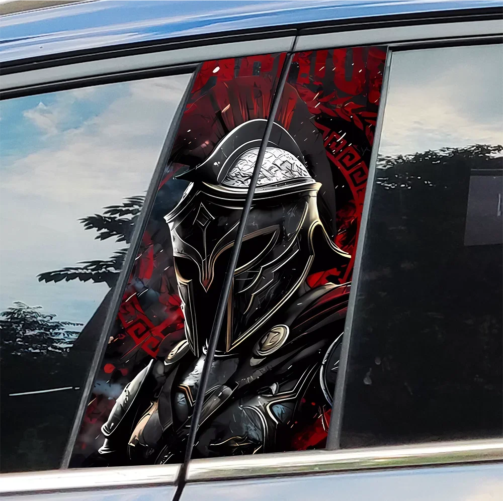 

Spartan Car Stickers Auto B Pillar Waterproof Sunscreen Decor Cover Scratches Car Door Pillar Vinyl Decals Auto Accessories