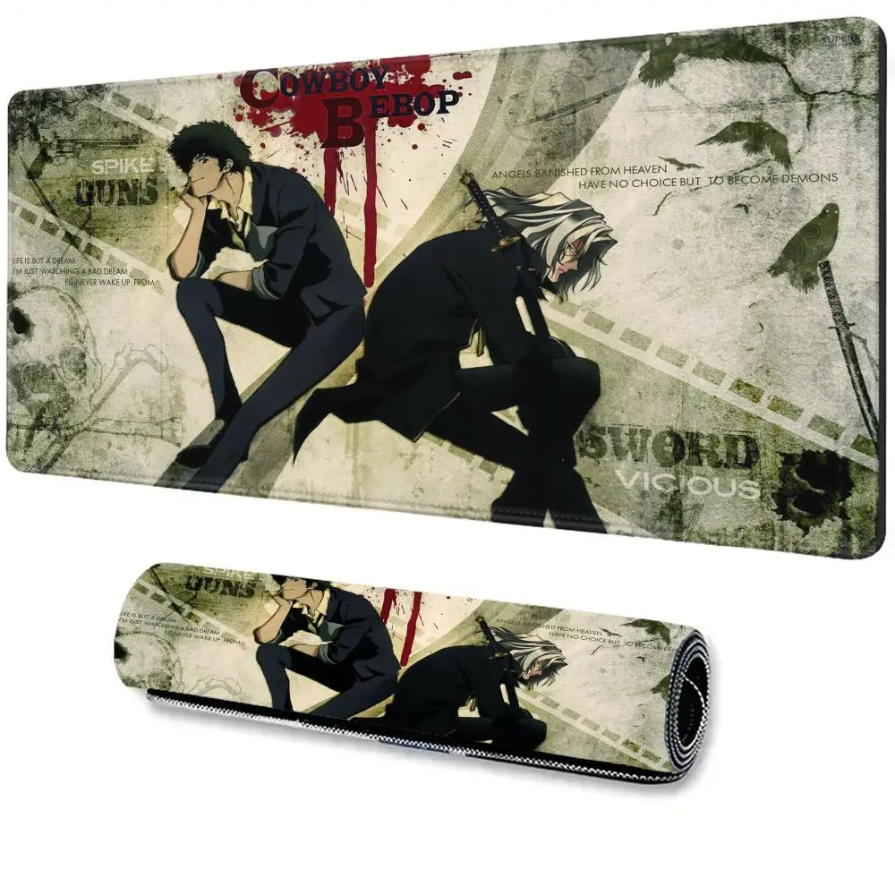 Cowboy Bebop Mouse Pad Gaming Mousepad Gaming Accessories Desk Mat Large Mouse Mat Gamer XXL Mouse Carpet PC Desk Pad