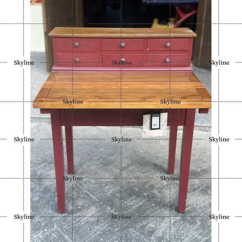 for Antique Style Multi-functional Folding Countertop Retro Jewelry Cabinet Treasure Box