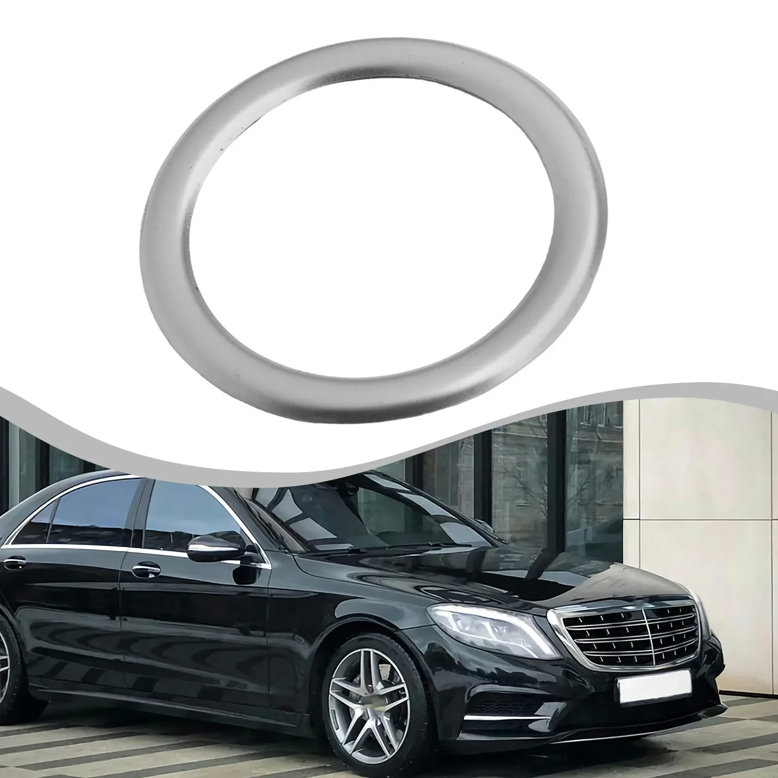 سيارة الداخلية تقليم مفتاح الإشعال الكسوة الداخلية ترقية سيارة الديكور ثقب المفتاح حماية معززة لمرسيدس #5