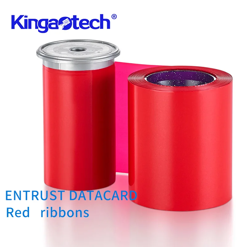 

525900-005 2500Prints General Use Monochrome Ribbon Kit Red For Entrust Sigma DS3 Machine