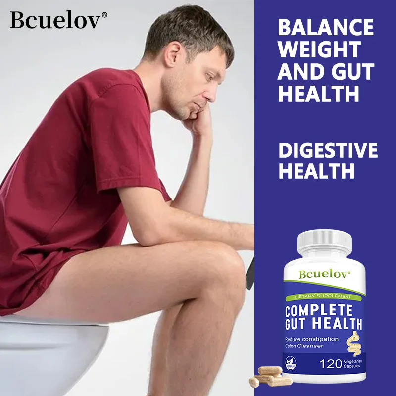 Gut Health Capsules - Senna Leaf Ginger & Dandelion Root, Support Daily Gut Wellness, Intestinal Comfort & Digestive Regularity