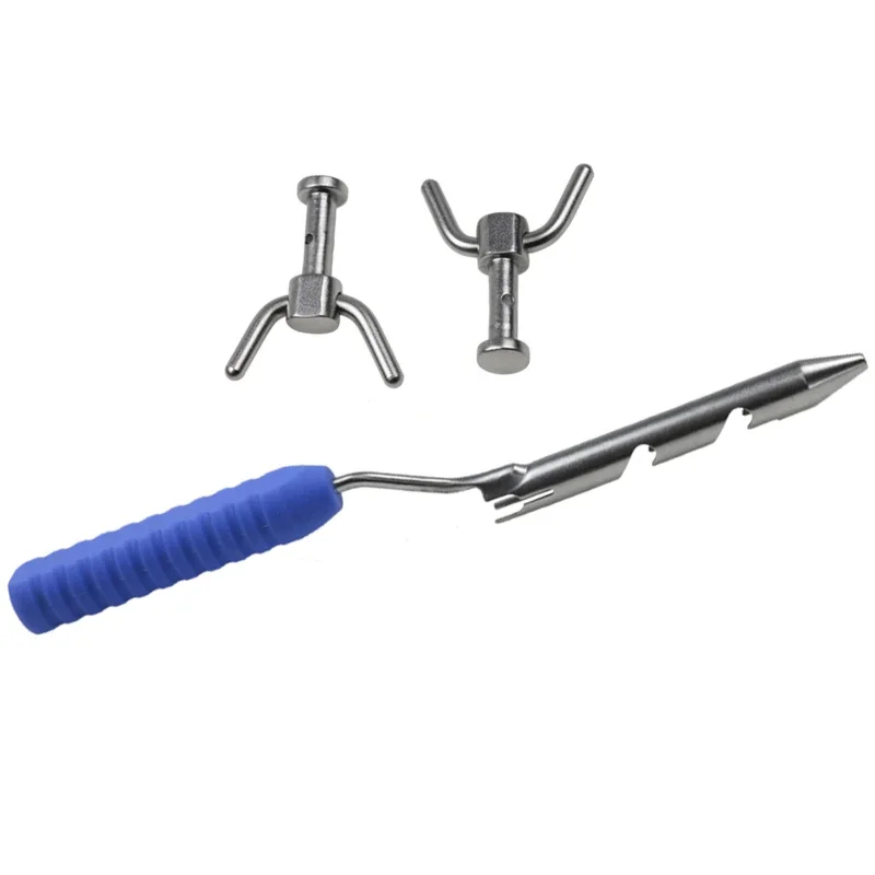 

GREATLH 1pcs Shear Cutter Wire Twister Clamp Forceps Wire Tightener with Silicone Handle Orthopedic Pet Instrument pet