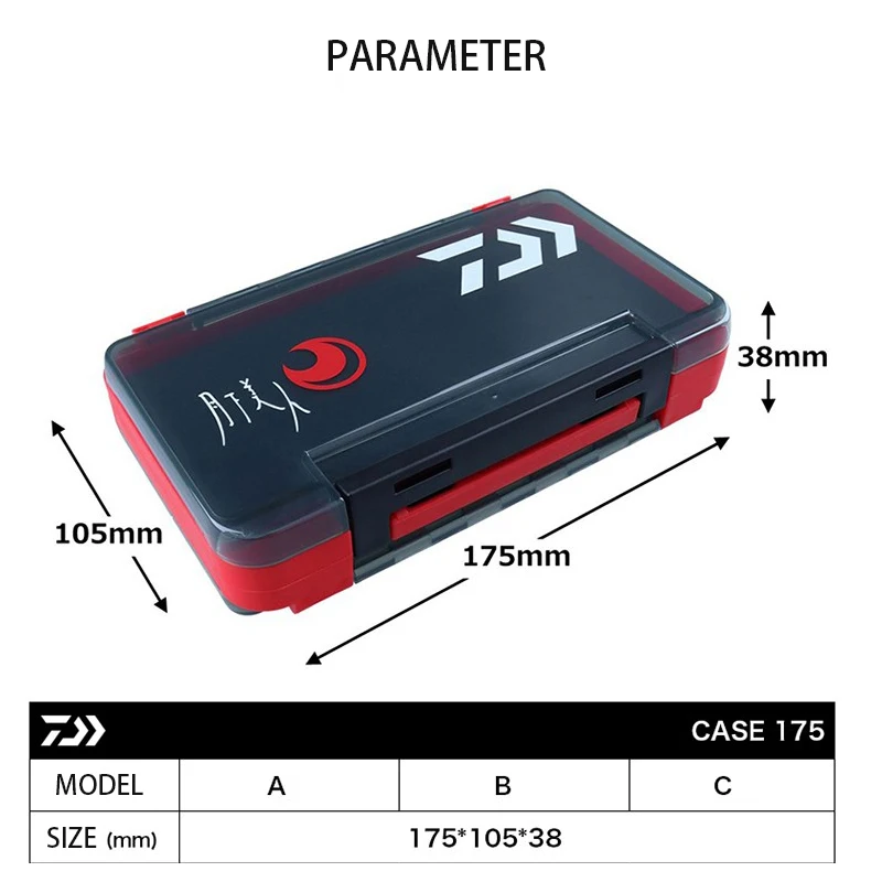 DAIWA 2022 Beauty Under The Moon Case 175 Three Type Lure Case For Storage of Lead Head Jig And Soft Lure Bait