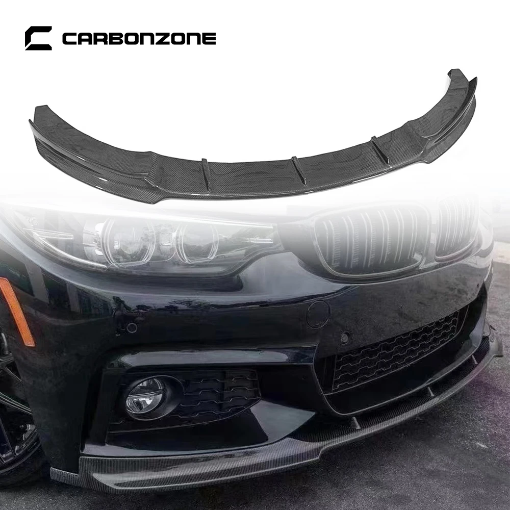 Real Carbon Fiber Front Bumper Lip Splitter FD Style Diffuser Car Kit for BMW 4 Series F32 F36 2013-2017 Body Accessories