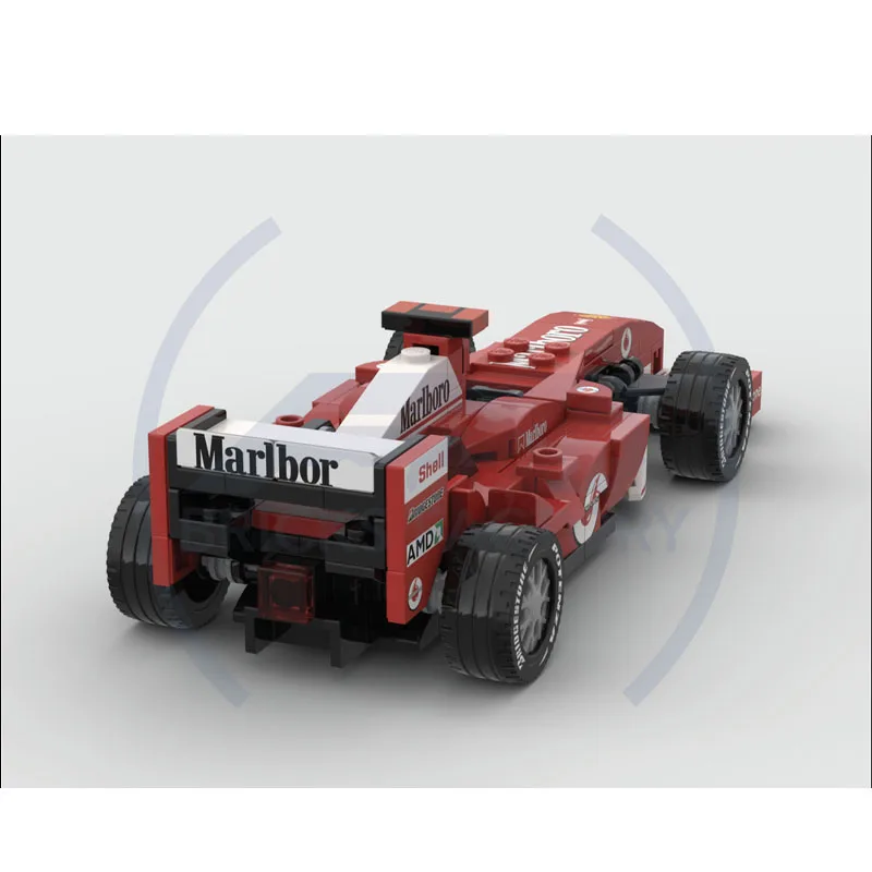 Building Blocks MOC-186965 MOC-F1 Racing F2004 Small Car Toy, Assembly Model 199PCS Kids Birthday Gift Christmas Toy Gift