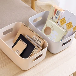 Household Sundries Storage Box Office Desktop Student Dormitory Finishing Storage Basket Stationery Notebook Pen Storage Box