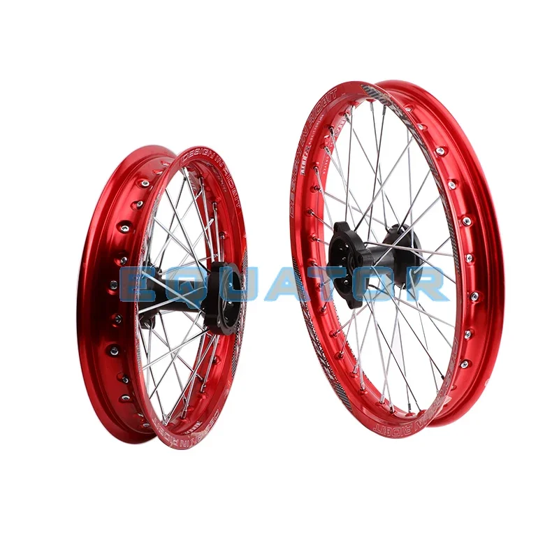 

Red 12mm Or 15mm Front 1.60x17" Inch Rear 1.85x14" Inch Aluminium Alloy Wheel Rim For 160cc 150CC Dirt Pit Bike 14 17 Inch Wheel
