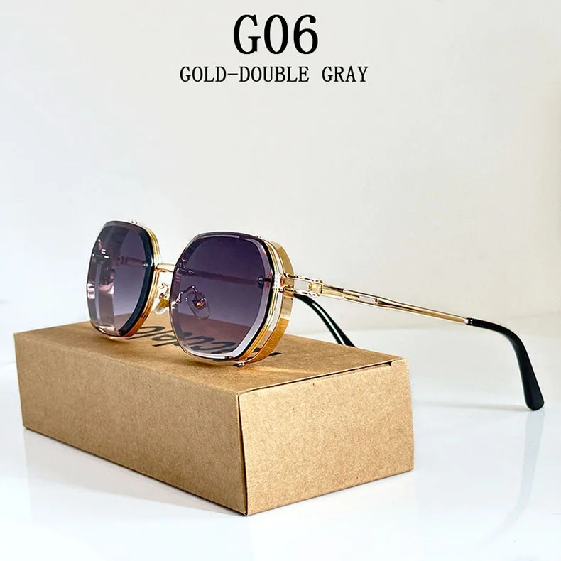 2024 Steampunk Sonnenbrille Für Männer Modische Platz Punk Mode Gläser Designer Sonnenbrille Frauen Trendy Gafas De Sol Hombre – Detail 6
