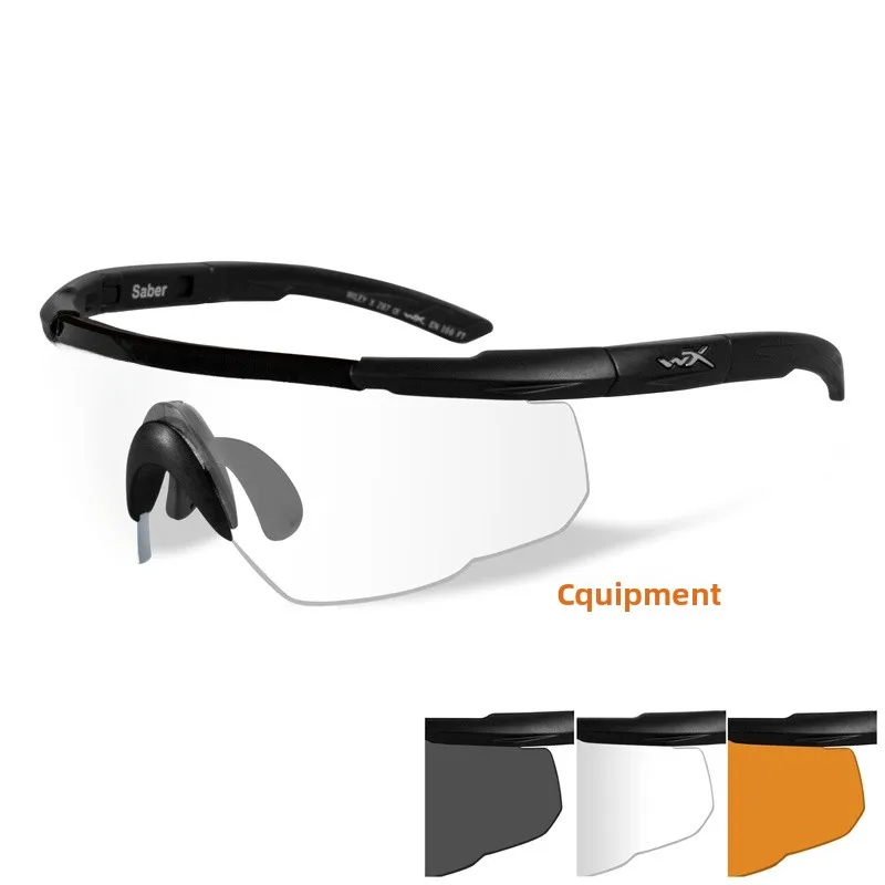 نظارات شمسية تكتيكية عالية الدقة ثلاثية الألوان مقاومة للرصاص من وايلي إكس 308، نظارات مقاومة للرياح، إصدار آسيوي، معدات للتخ...
