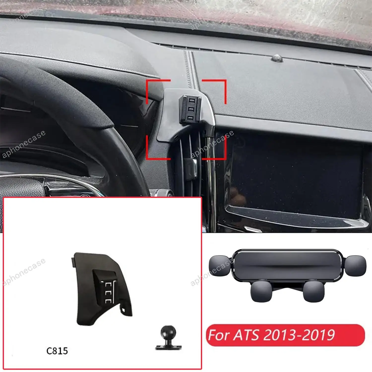 

Автомобильный держатель для телефона, специальные крепления для Cadillac ATS 2013-2019, фиксированный кронштейн для выпуска воздуха, аксессуары с шаровой головкой 17 мм