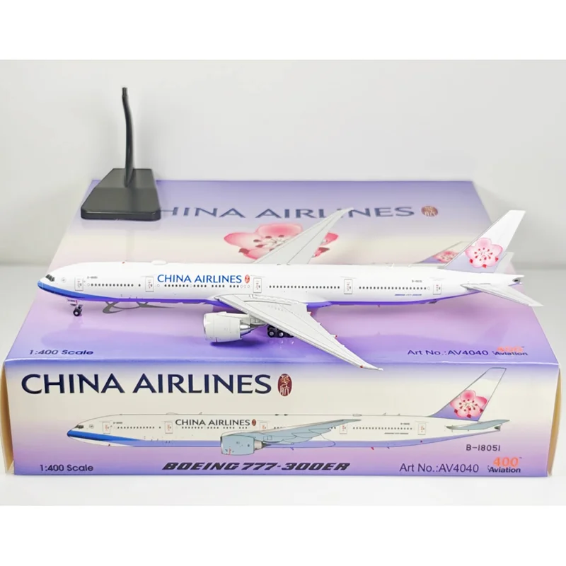 

Diecast 1/400 Scale China Airlines B777-300ER B-18051 Alloy Aircraft Model Toy Collection Ornament Decorative Gift