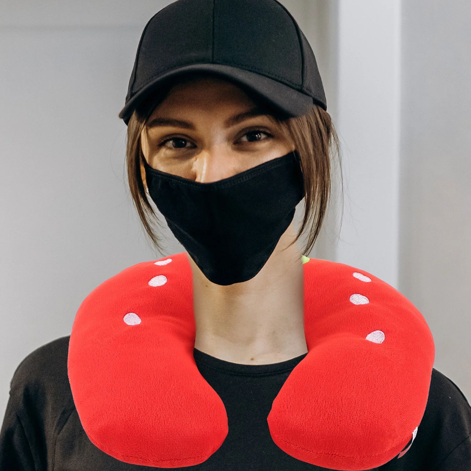 

U Shape Neck Pillow Soft Support for Neck Head Travel Office Driving Camping Napping Portable Travel Pillow