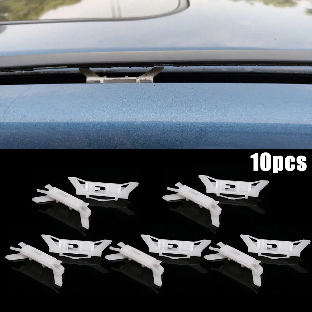 10 stücke Auto Dach Wetter Streifen Moulding Tropf Schiene Clips Eisen Dach Schichtung Auto Dach Laufende Wasser Schnalle Verschluss Clips für Honda