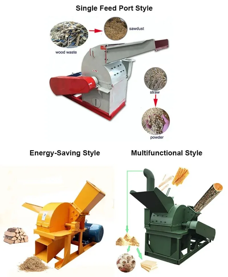 Wood Sawdust Making Machine Small Pulverizer Machine Wood Crusher for Charcoal Making Machine