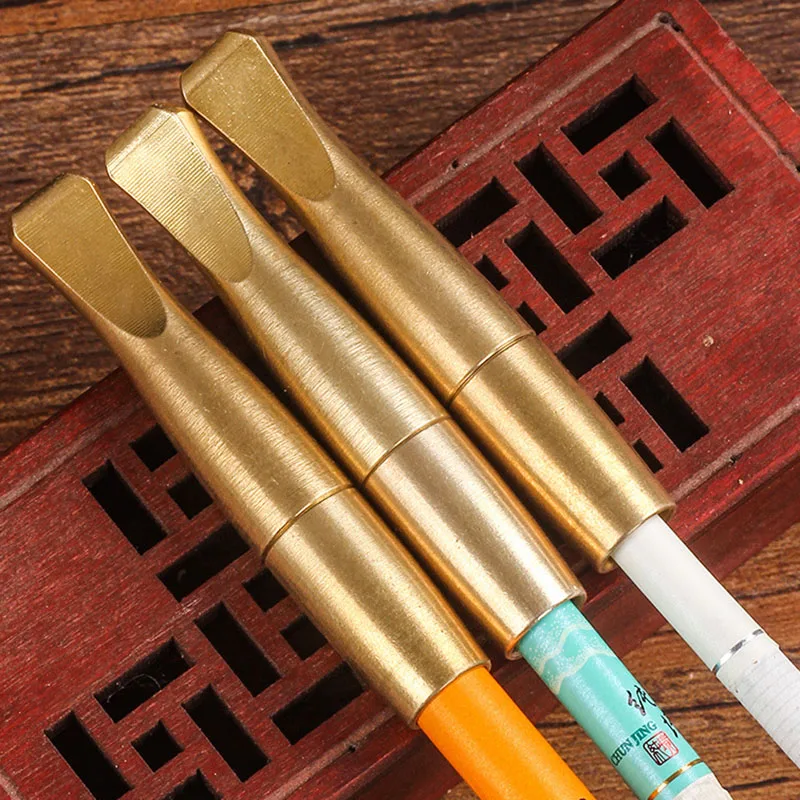 1Pcs Pure Copper Coarse Medium and Fine Three-use Cigarette Holder Recycling Trolley Filter Cigarette Holder Cigarette Filters view 4