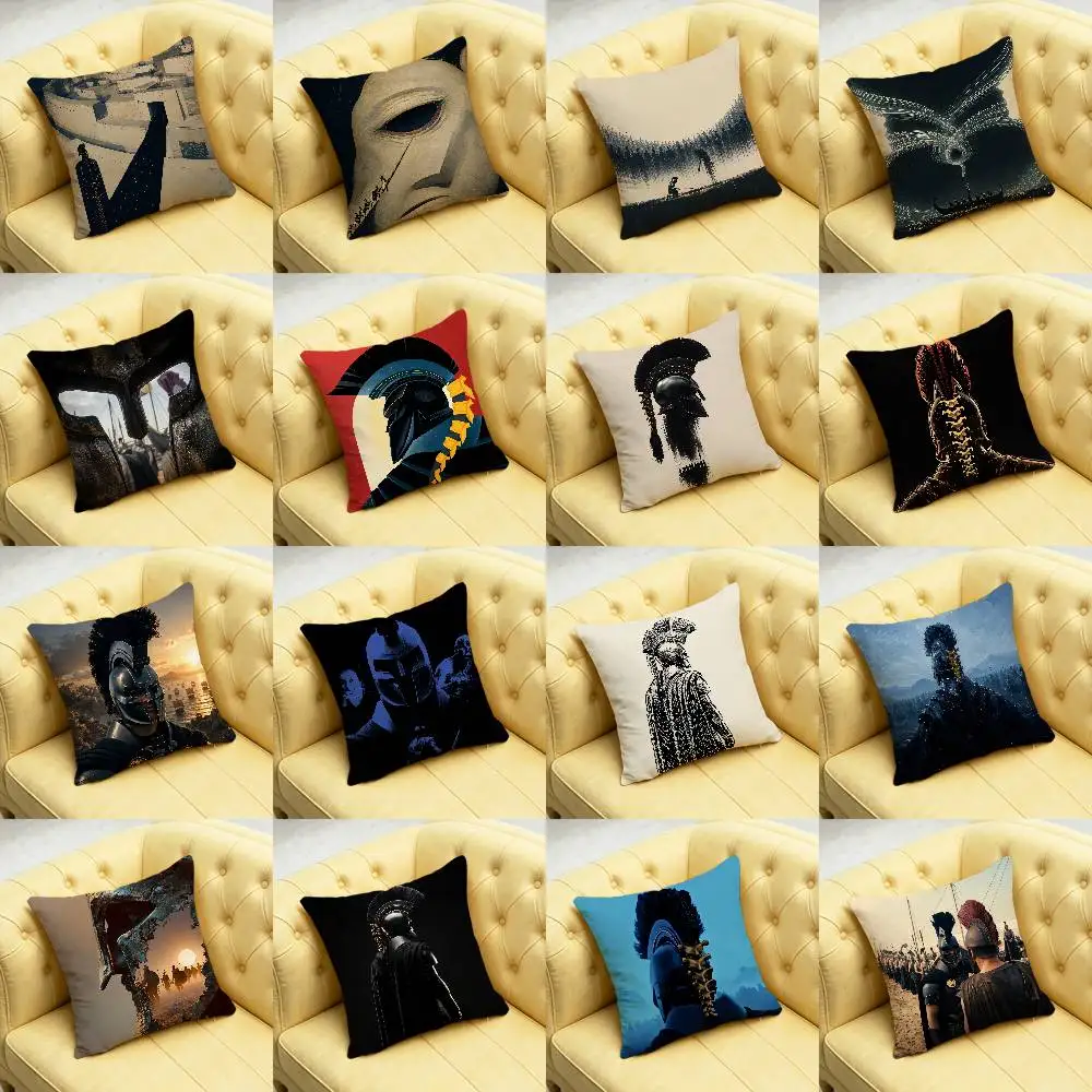 For Odyssey Agamemnon Spartan Throw Pillow Case 45cm 30cm 40cm Decoration DIY Square Chair Pillowcase Pad Cover