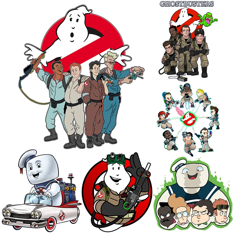 

Old School Stay Puft Ghost Busters Patches for Clothes Heat Transfer Thermal Stickers DIY T shirt Iron on for Women Appliqued