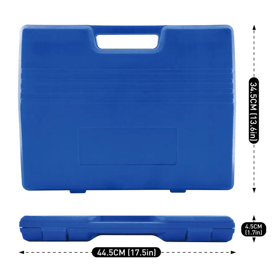 Macwork 67Pcs 3/8-Inch Drive Impact Socket Set Sae En Metrische Sockets CR-V & Cr-Mo Complete Socket Set W/Ondiep Diep & Sockets