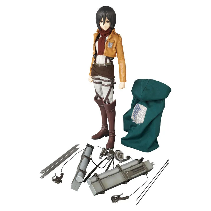 15cm Attack On Titan Figma Figure Levi·Ackerman Eren Jaeger Mikasa·Ackerman Action Figure PVC Figurine Kids Toys Gift for Boys