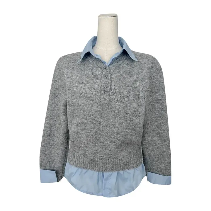 

Шикарный вязаный свитер Long Sve, свободный крой, универсальный многослойный дизайн, осенне-зимний модный женский топ премиум-класса