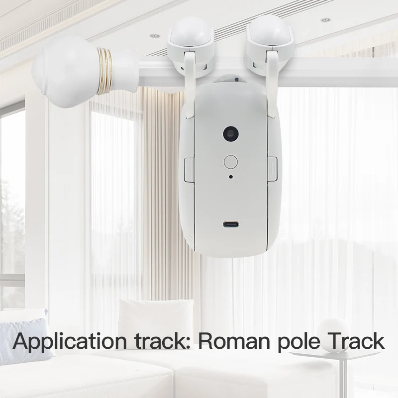 Inteligente Abridor de Cortinas Automático, Cortinas Robô Interruptor, Controle Remoto, Tuya, Wi-Fi, Bluetooth, Roman, T, U, Rail Track, Alexa,
