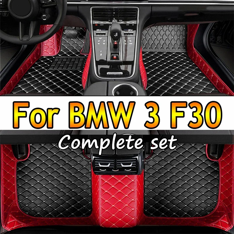 Car Floor Mats For BMW 3 F30 325i 330i 320i 318i Five Doors 2013 2014 15 16 17 18 19 Foot Pads Carpet Cover Interior Accessories