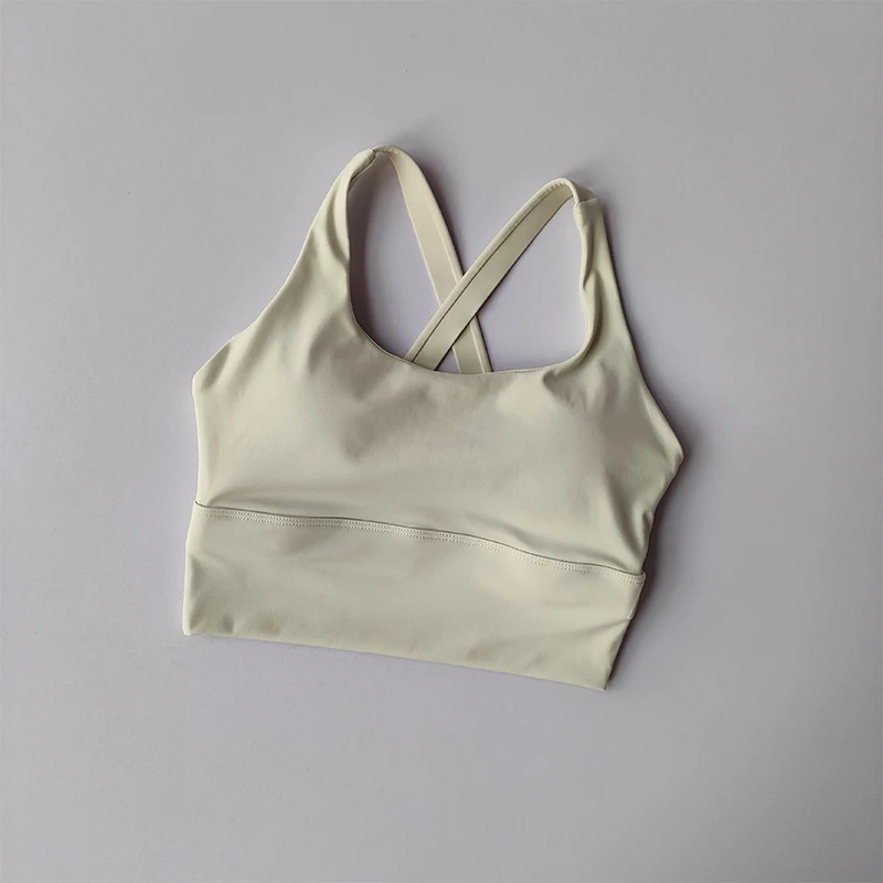 Sport-BH mit hoher Intensität und festen Polstern, stoßdämpfend, für Laufen, Fitnessstudio, Yoga, Push-up-Effekt, professionelle Unterwäsche für Damen. – Detail 15
