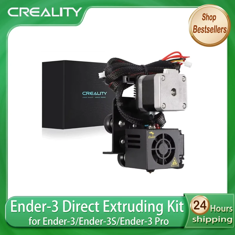 

Экструдер CREALITY Ender 3 Direct Drive для Ender 3 / Ender-3 Pro, модернизированный комплект хотэнда с шаговым двигателем 42-40 и кабелями вентилятора 1,75 мм
