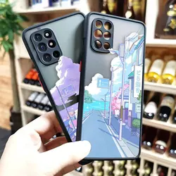 Matte Case for Oneplus 9 8T 8 7 7T 6 5T PRO NORD CE 2 N10 N100 5G Case Funda Coque Capa Shell Japan Anime Landscape Scenery