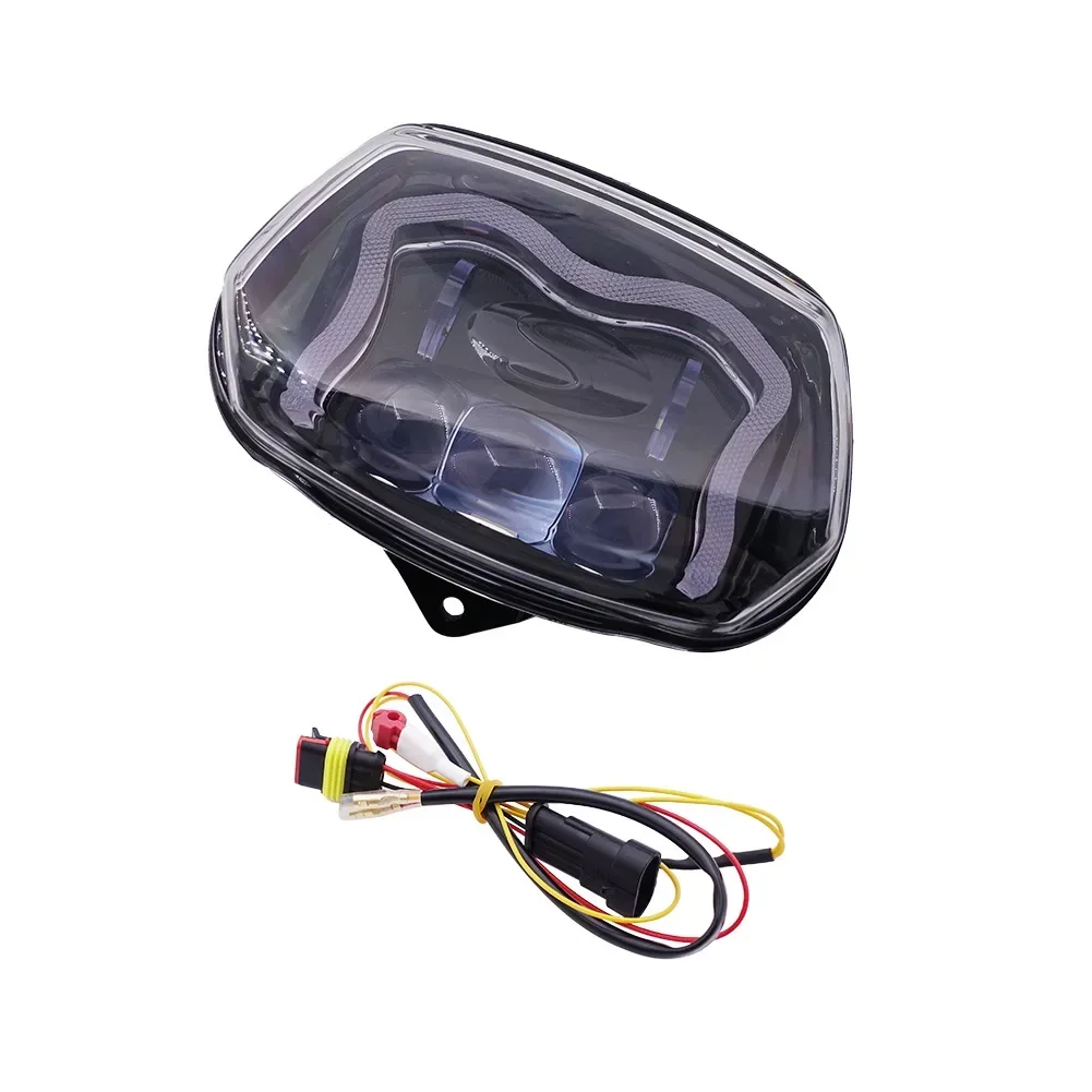 

Suitable for VESPA SPRINT 150 Sprint M letter shape LED square light head daytime running lens assembly