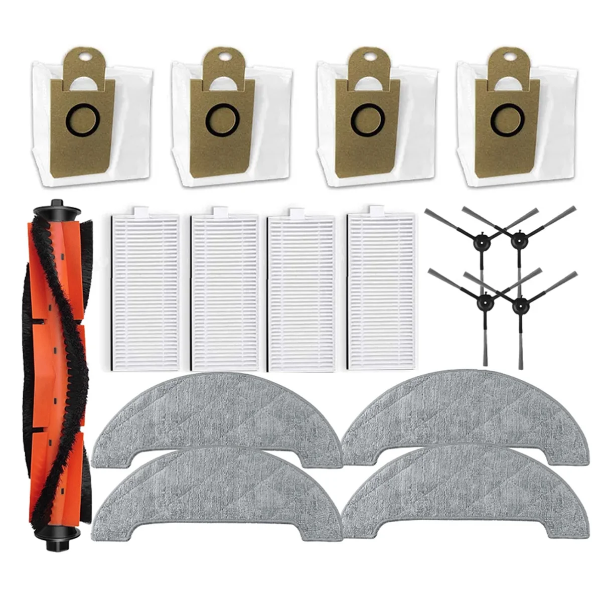 Для IMOU RV1 Pro, RV1 Pro Max запасные части, аксессуары, основная боковая щетка, фильтр Hepa, швабра, тканевый мешок для пыли — A19G