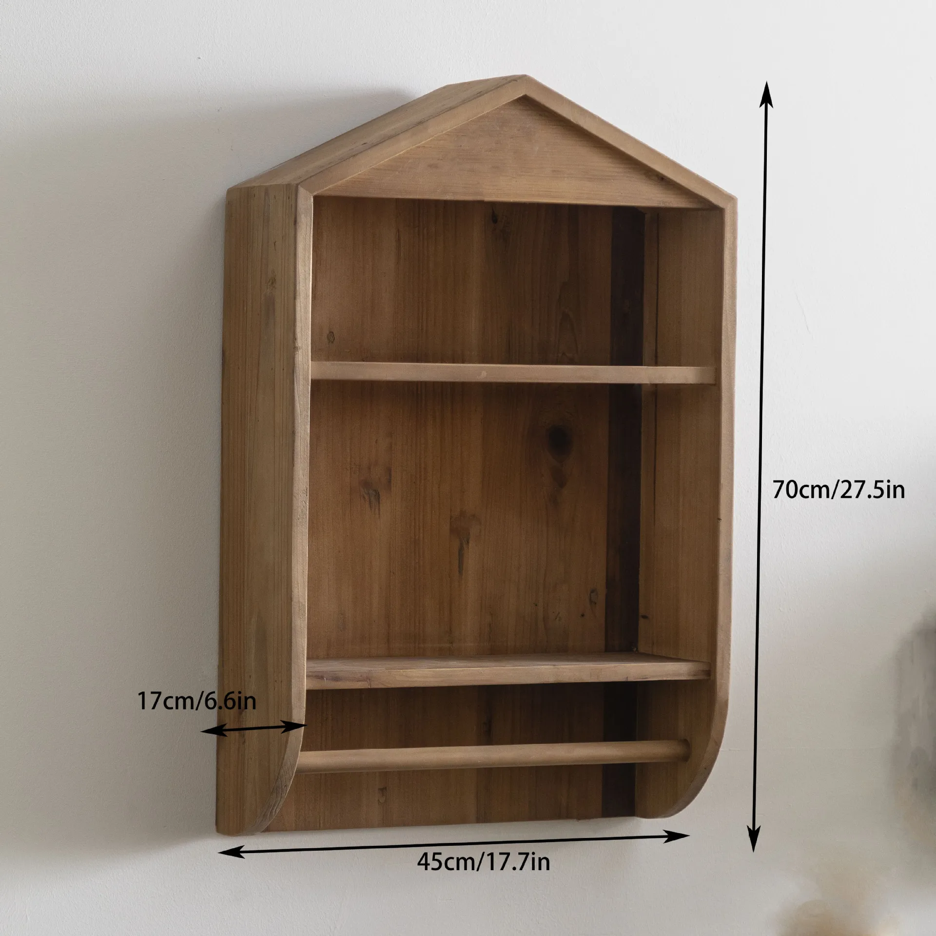 SM  cabinet solid wood retro home wabi wind storage bookcase with glass door against the wall living room display cabinet