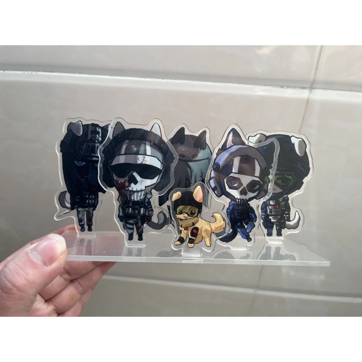 

Call of Duty Game Косплей Периферийные устройства Ghost Konig Krueger Чернила Акриловая мульти-вставка Орнамент