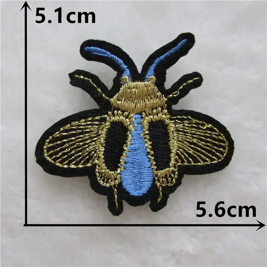 Hot sale insect Embroidery Applique Iron On Patch For bee Badge Paste Sewing  hornet Stickers DIY Clothing decorate Accessories