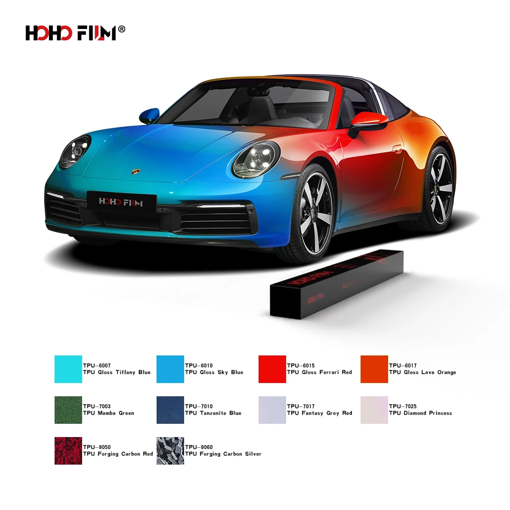 

2025 HOHOFILM Matte Satin TPU PPF Color TPU PPF Paint protection Film Car Films 1 Rolls Color Change PPF for Car Body