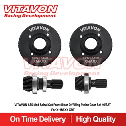 VITAVON 1.65 mod V3 Spiral Cut Front Diff Ring Pinion Gear Set 10/32 T For X-MAXX XRT