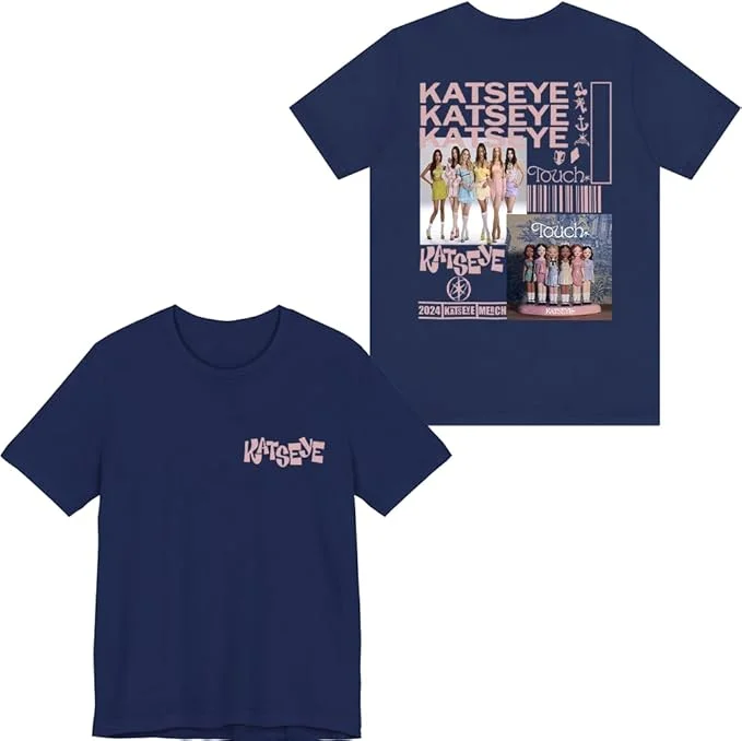 Katseye Tour 2025 Ensemble 2 Pièces Harajuku - T-Shirt Manches Courtes + Short Streetwear Mignon Pour Fille
