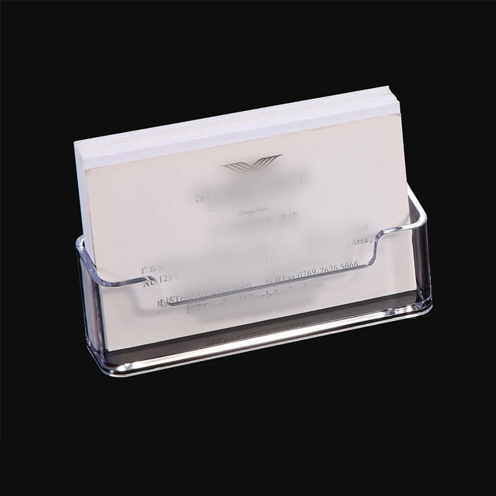 Exquisite High Quality Practical Brand New Business Card Holder Visiting Card Transparent Accessories Card Case