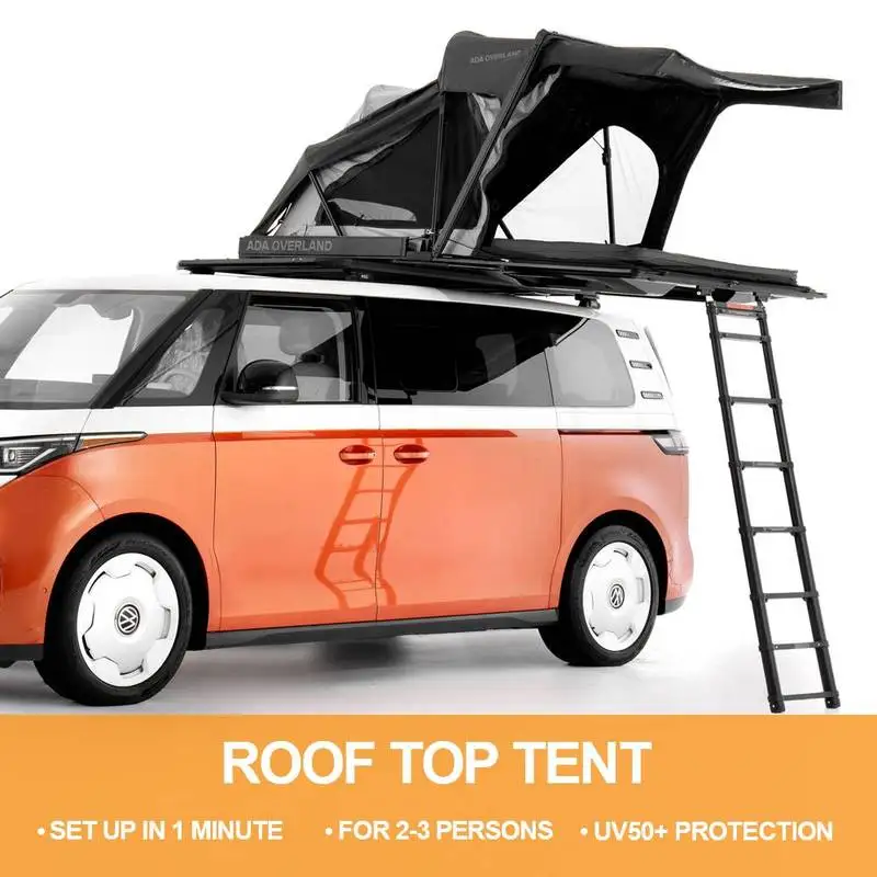 No Drilling Required Detachable Annex Room Hydraulic Pop-Up 4X4 S Hard Shell Roof Top For Off-Road Camping Car Tent