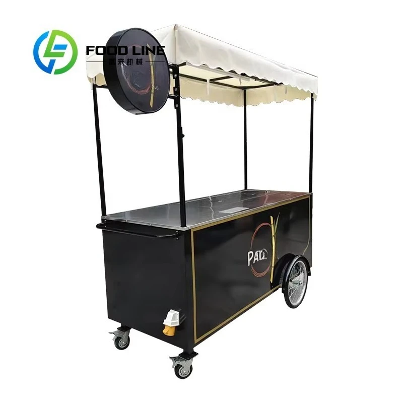 

Customized High Quality Commercial Ice Cream Mobile Cart Outdoor Push Food Bike Bicycle Vending Cart