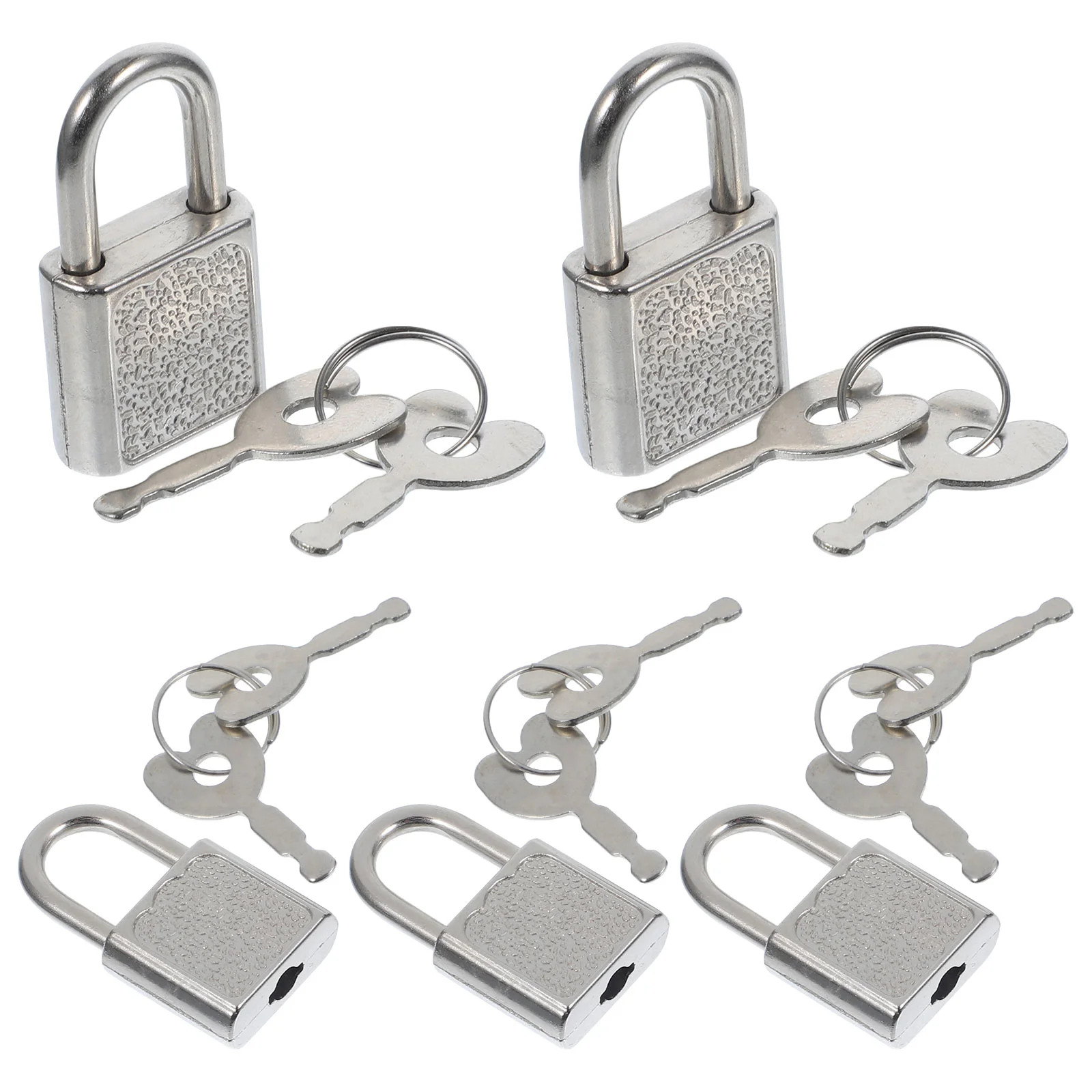 5 Sets Padlock Treasure Chest Locks with Keys Small Toy Convenient Padlocks Funny Toys Kids Child